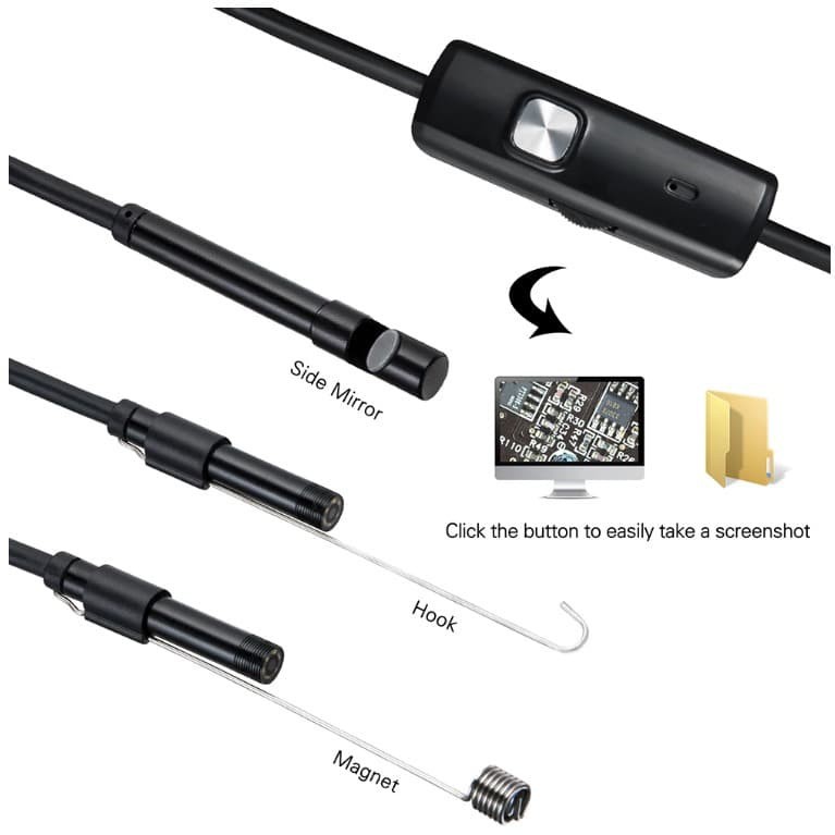 EAR CAMERA MINI ENDOSCOPE ANDROID 720P IP67 TAHAN AIR