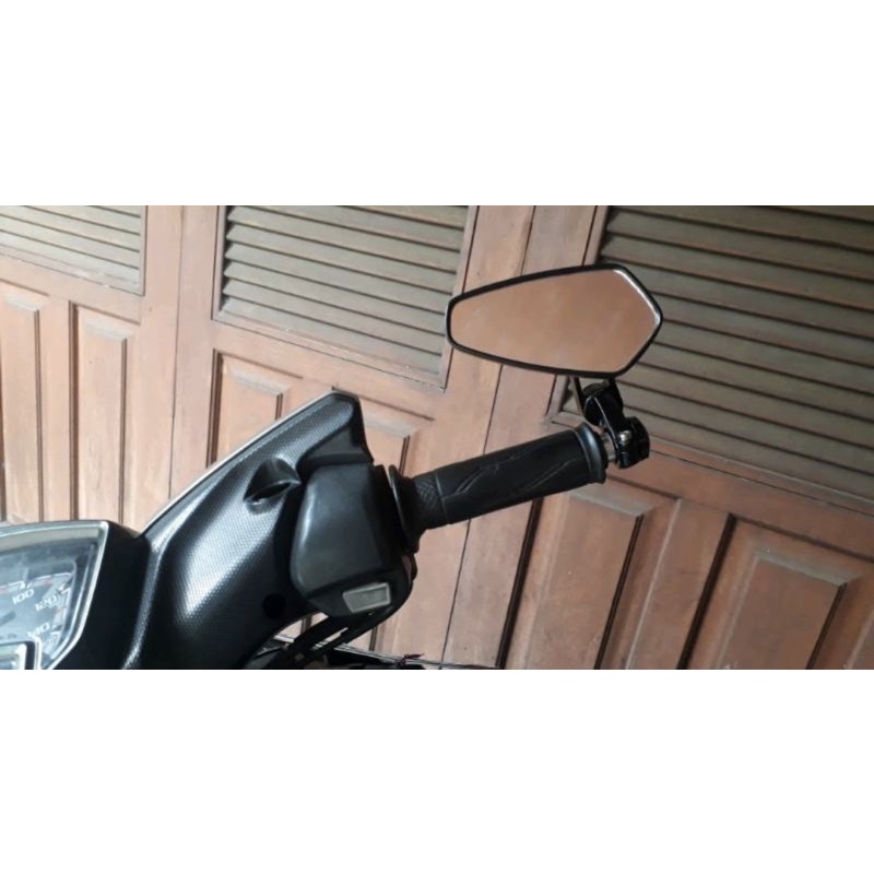 SPION JALU OVAL CNC/SPION BAR END OVAL LANCIP BUAT AEROX VARIO125/150 BEAT STREET/FI VIXION CB150R