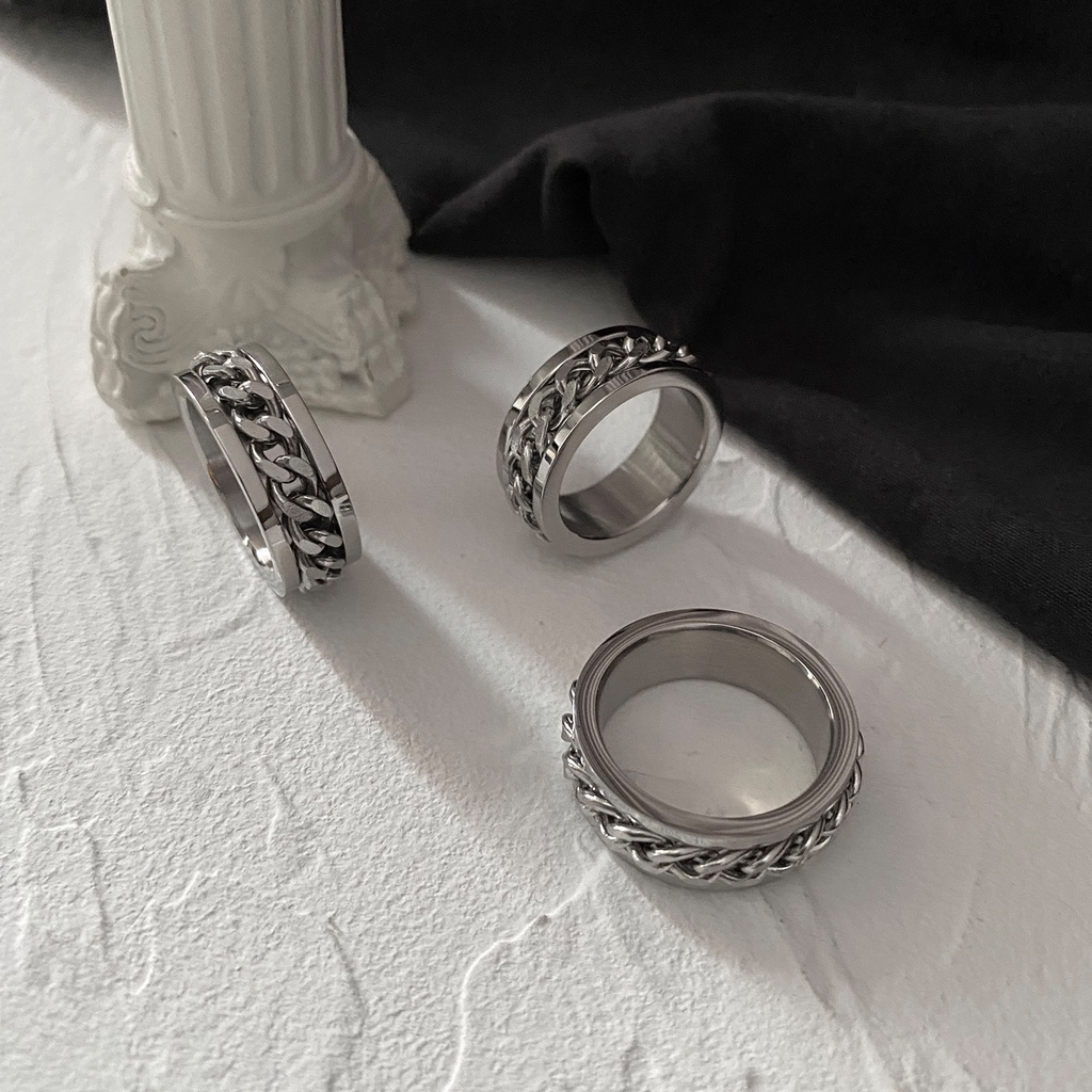 Rotating Chain Ring Accessories Trendy Personality