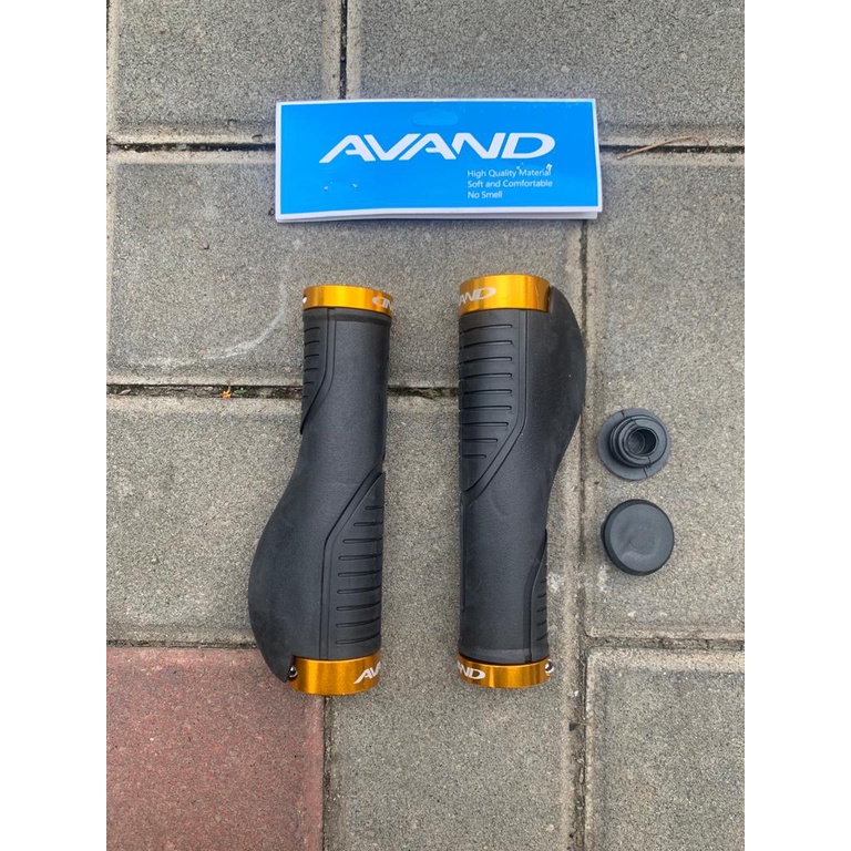 TERMURAH!!! Hand Grip Stang Sepeda / AVAND Double Lock Ergonomics / Satu Pasang / Realpict