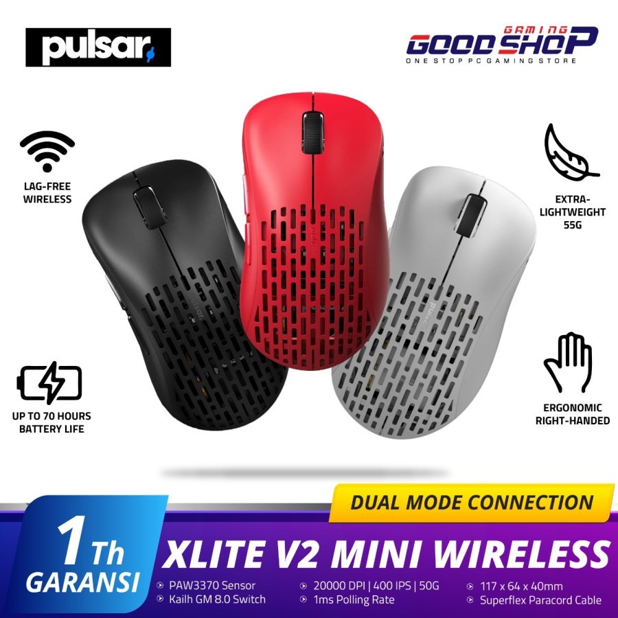 Pulsar Xlite V2 Mini Wireless - Gaming Mouse