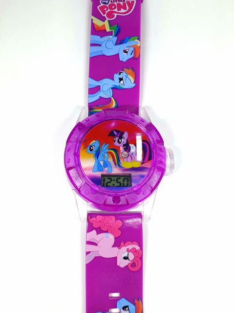 Jam Tangan Anak Melody Laser Proyektor Digital Little Pony