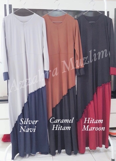 Gamis Jersey Super Rempel Miring / Susun Miring Busui+Saku / R.6 - 093-5092