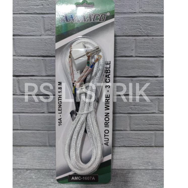 Pasti Terkini Kabel setrika amasco isi 3 AMC-1607A kabel gosokan strika