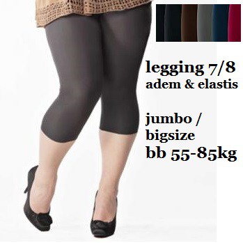 LEGGING WANITA PANJANG TANGGUNG PENDEK Celana Leging Lejing Wanita All size dan Jumbo Laging Strit cewek