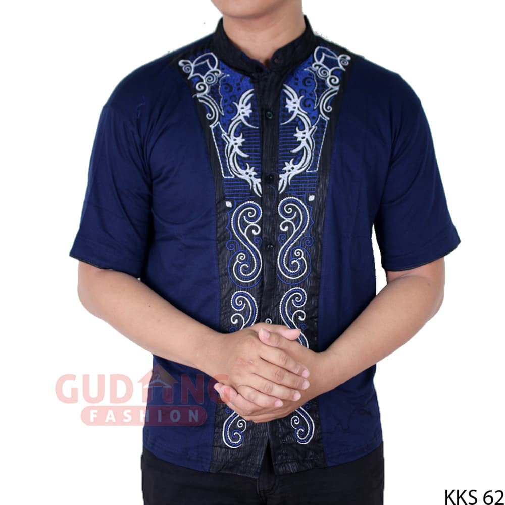 Kemeja Lengan Panjang Polos Koko Pria Muslim Lengan Panjang Baju Atasan Pria Zyan Elloyfashion