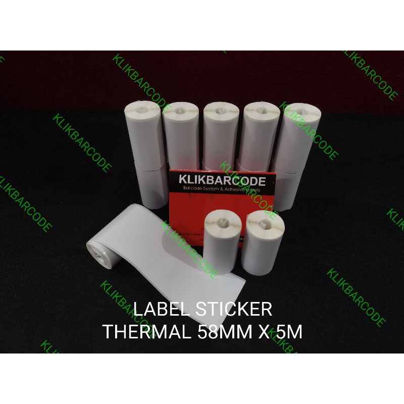 

KERTAS LABEL STICKER PRINTER BLUETOOTH THERMAL ( 58 MM X 5 M) - POLOS