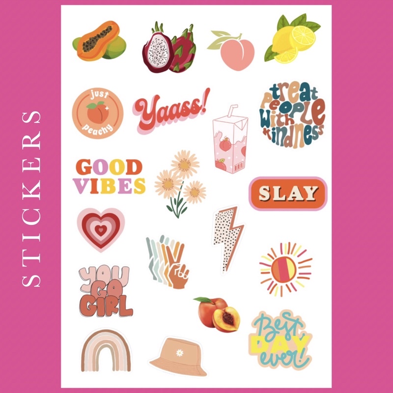 

PEACHY STICKERS A5 PLANNER / JOURNAL