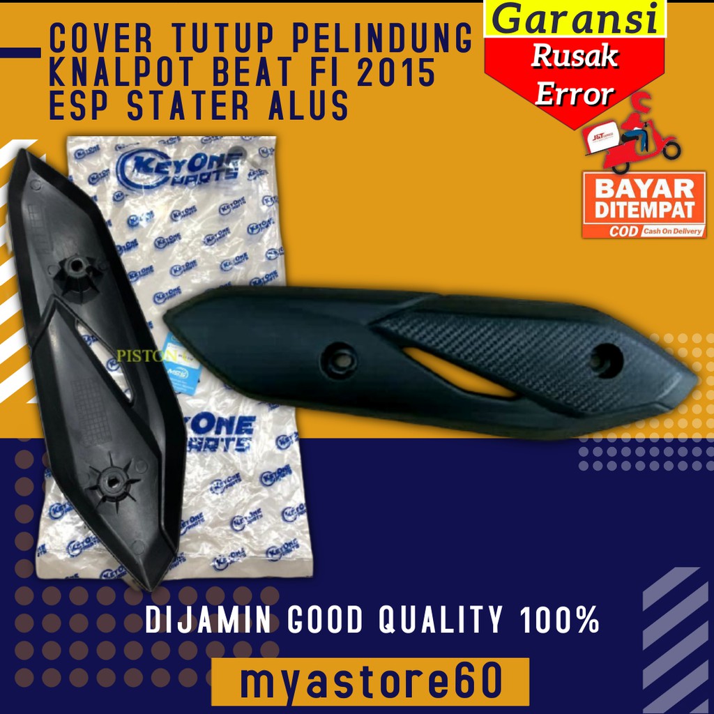 COVER TUTUP PELINDUNG KENALPOT KNALPOT MOTOR HONDA BEAT FI 2015 ESP STATER ALUS AKSESORIS ORIGINAL