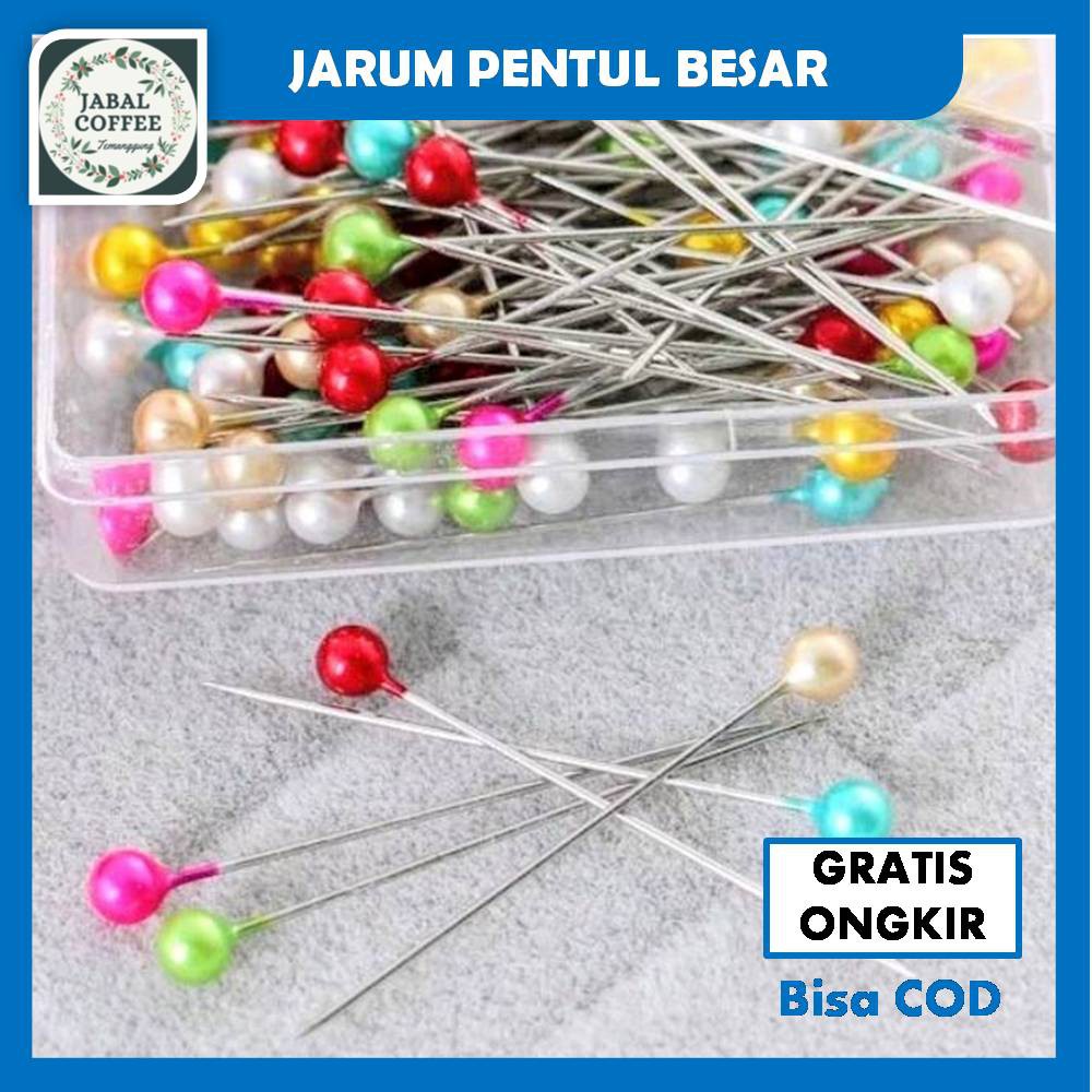 Jarum Pentul Anti Karat 50 Pc / Jarum pentul Besar / Jarum Pentul Hijab / Jarum Pentul PelangiJ68