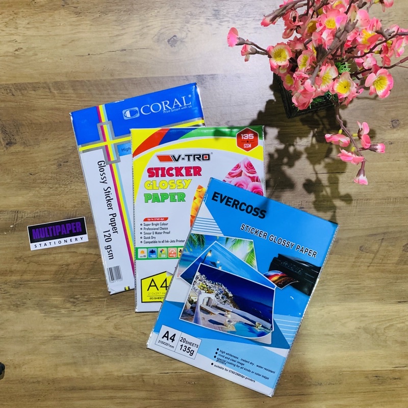 

Kertas Stiker Foto Sticker Glossy Paper