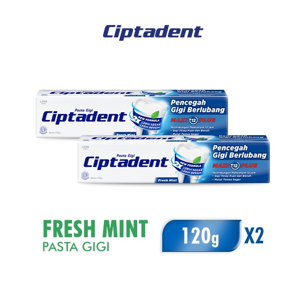 Ciptadent Toothpaste Fresh Mint 120gr x2
