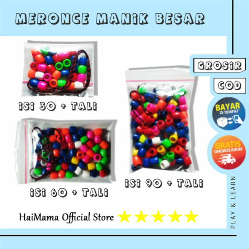 MERONCE MANIK ANAK | MERONCE MANIK TABUNG | MERONCE MANIK BESAR | MERONCE MANIK TONG