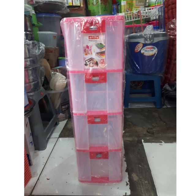 LION STAR - RAK LACI CD DVD MINI CONTAINER SUSUN 2 3 4 SUSUN SERBAGUNA / RAK LACI MINI CONTAINER TEMPAT KOTAK OBAT SERBAGUNA / PR-24 PRESSA CONTAINER XL - 24 LION STAR