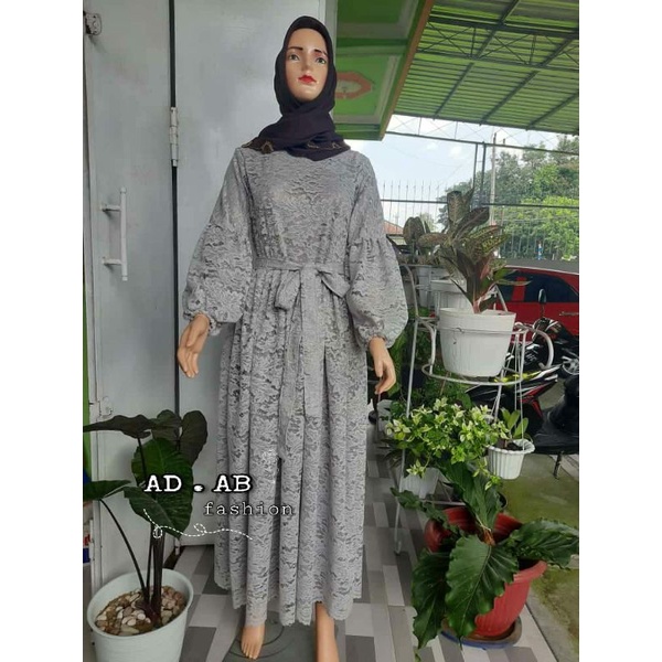 GAMIS BRUKAT MURAH TANGAN BALON