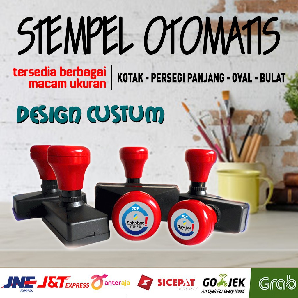 

Stempel otomatis / desain custom / murah berkualitas