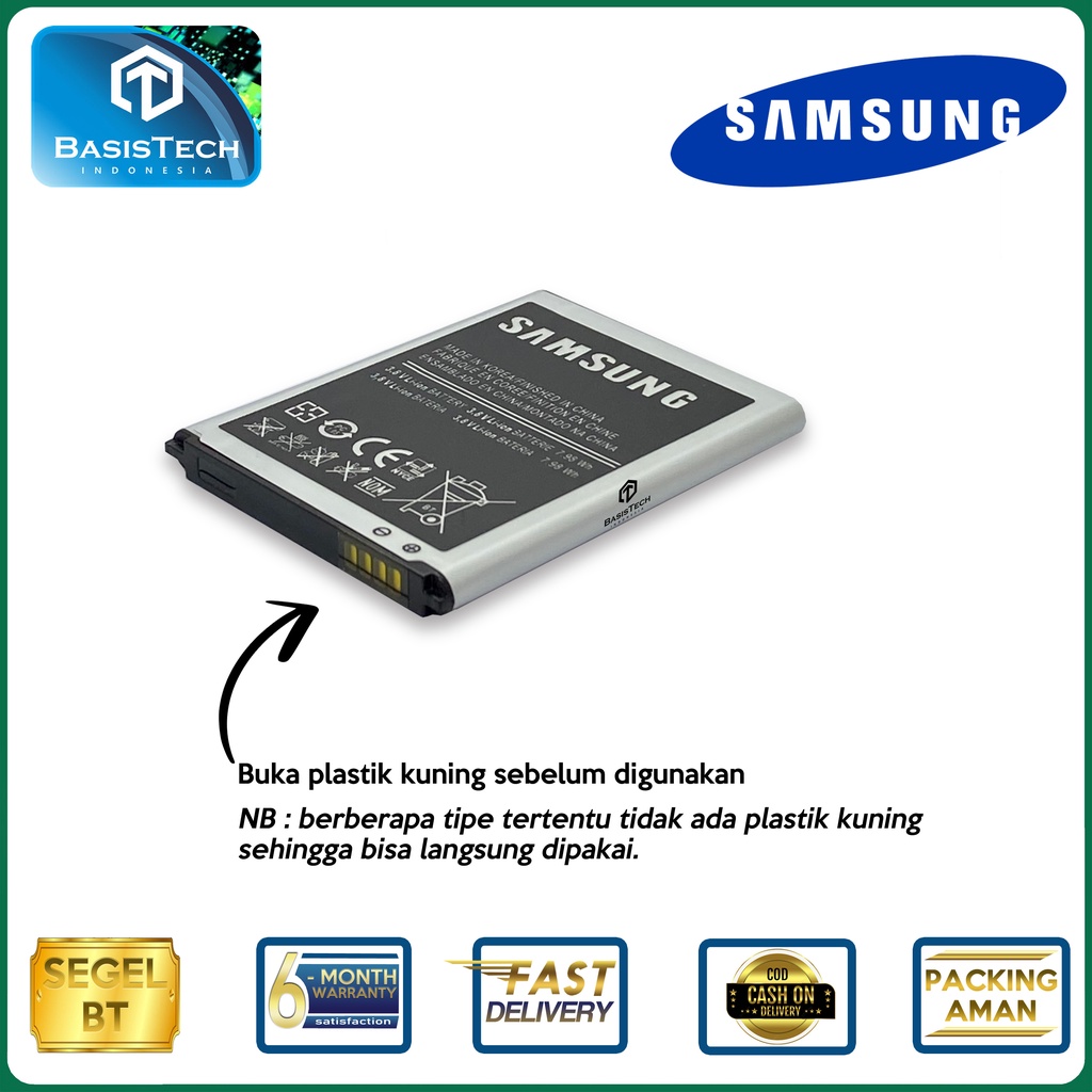 BATERAI SAMSUNG GRAND DUOS i9080 i9082 - GRAND NEO Plus i9060 i9060i - GALAXY S3 i9300 EB-L1G6LLU EB-535163LU - ORI99