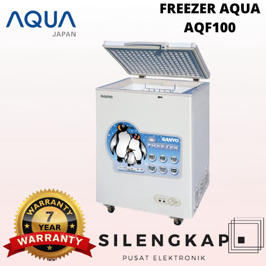 Chest Freezer box AQUA AQF100, 100 liter