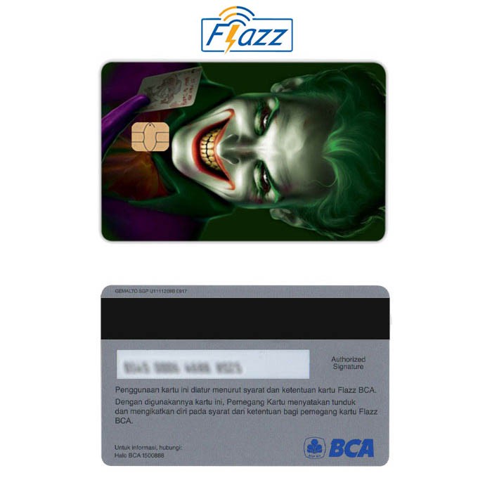 Joker Batman Kartu E-Money Flazz BCA Gen 2 NFC Custom Card