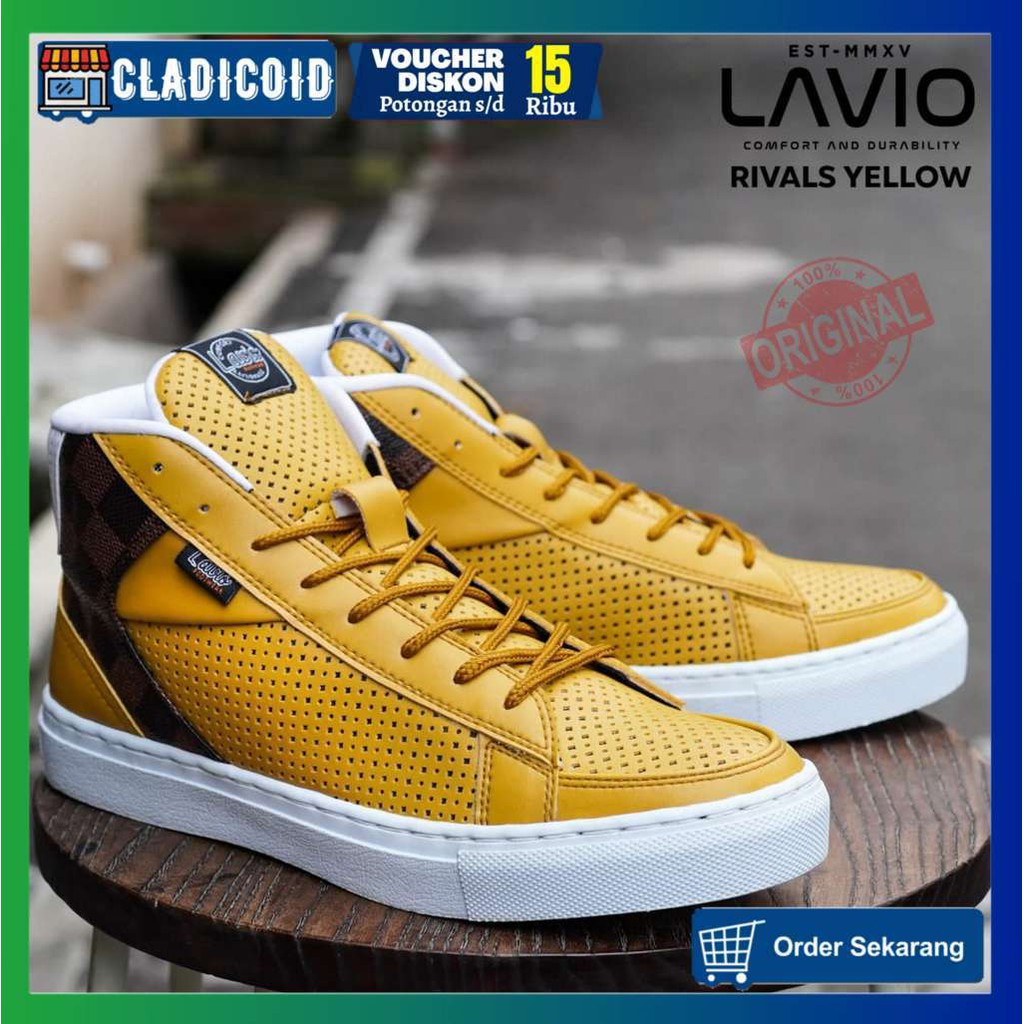 SEPATU SNEAKERS PRIA ORIGINAL OUTDOOR MODEL KEREN TRENDI SNEAKER LUAR RUANGAN KULIAH LAVIO RIVALS