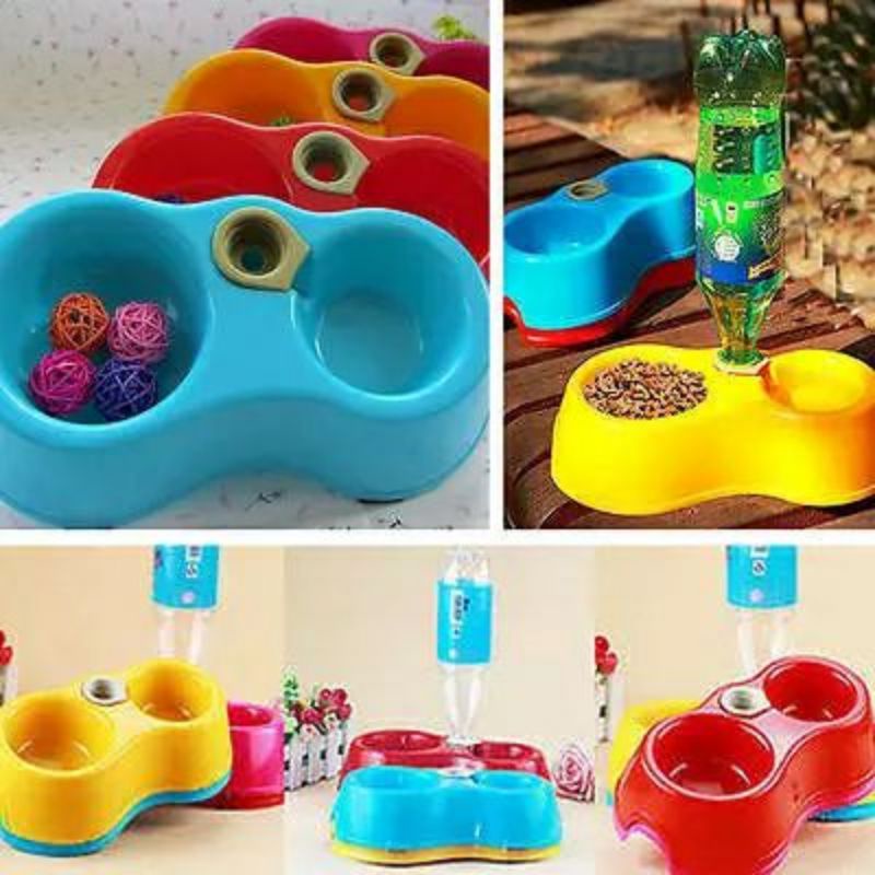 Tempat Makan kucing Anjing Otomatis 2in1 petbowl mangkok kucing anjing