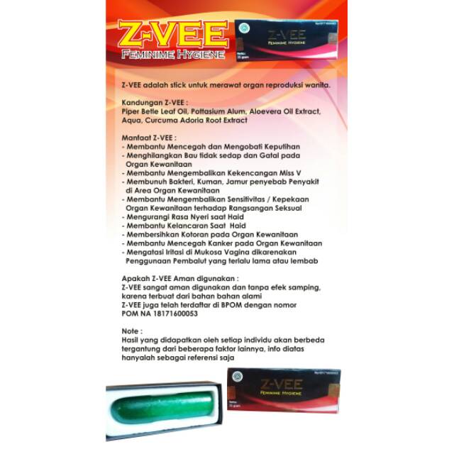 Produk Perawatan kewanitaan (Z Vee)