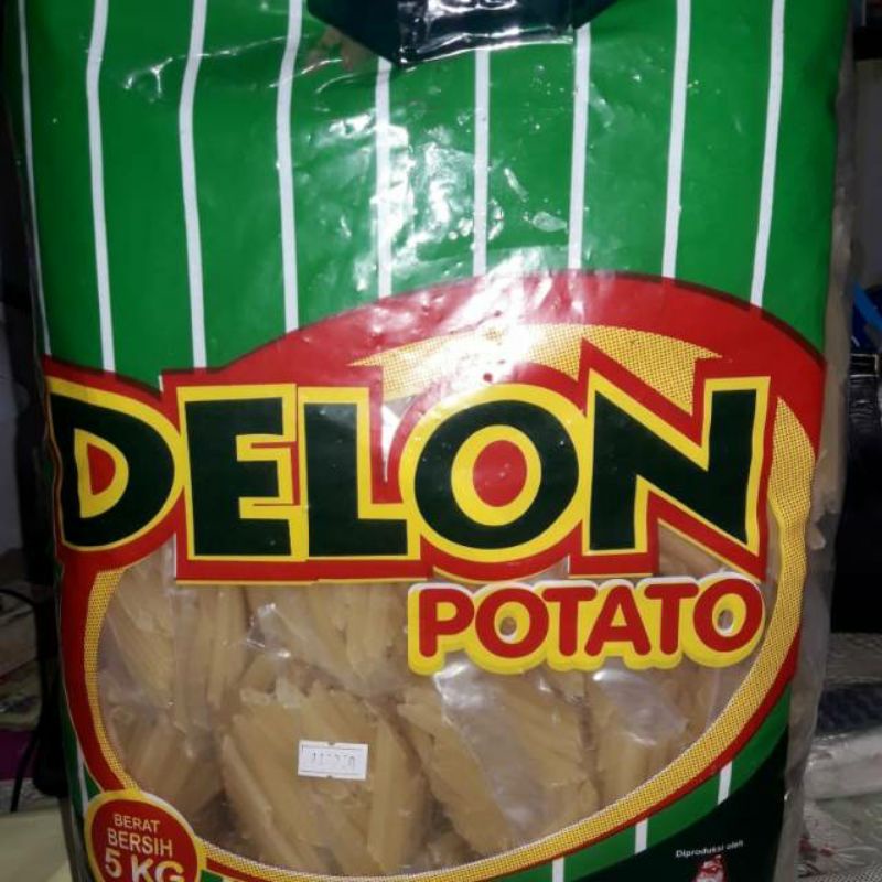 250g Potato Delon Mentah 250 g Potato Stik Kentang Kerupuk Krupuk