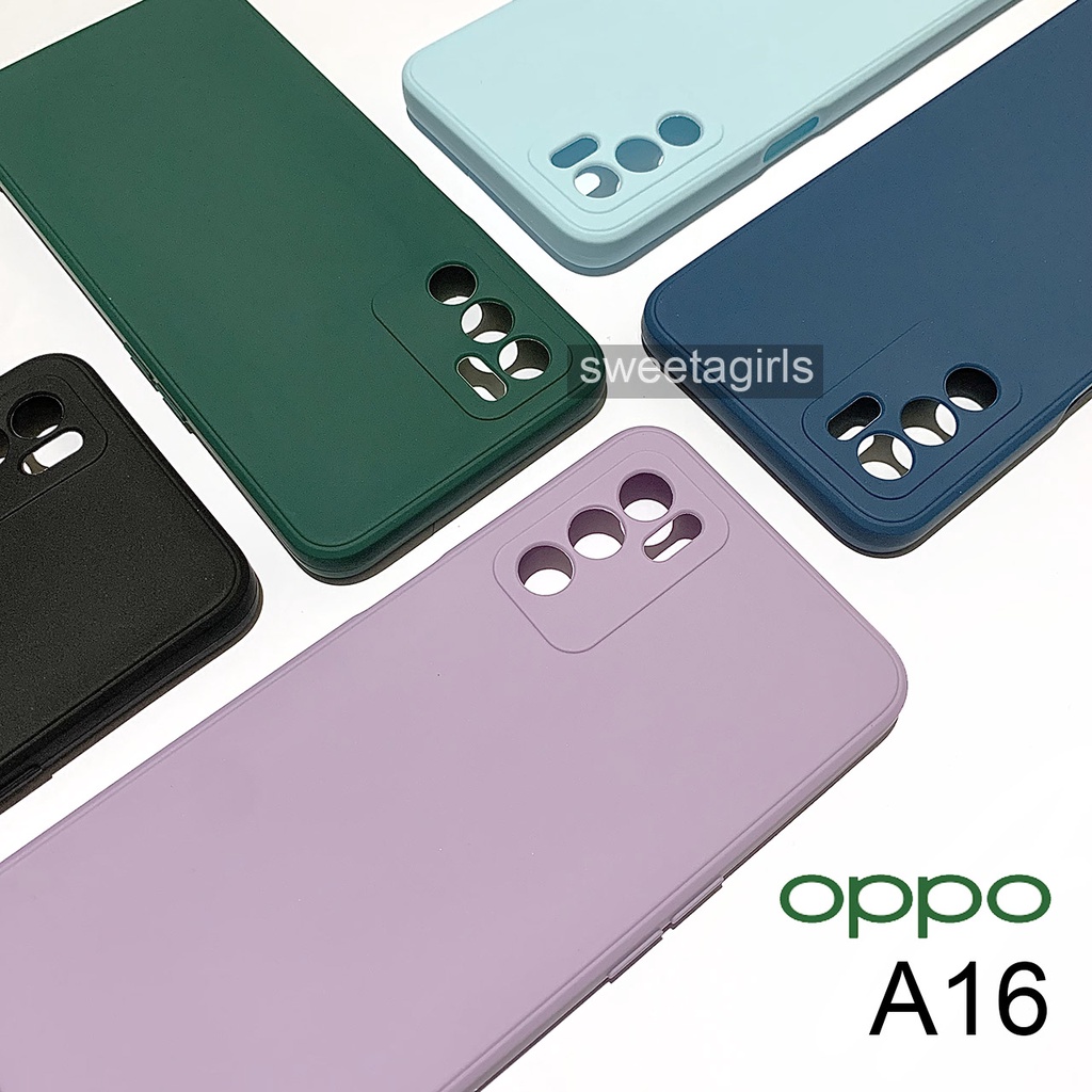 Softcase Silicon untuk Oppo A16 - Sweetacase.id -  Case Macaroon - Candy Case - Casing Baby - Aesthetic Case