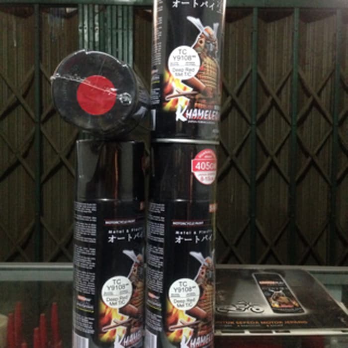 TERLARIS Samurai paint/merah maroon-deep red tc y9108-cat semprot aerosol
