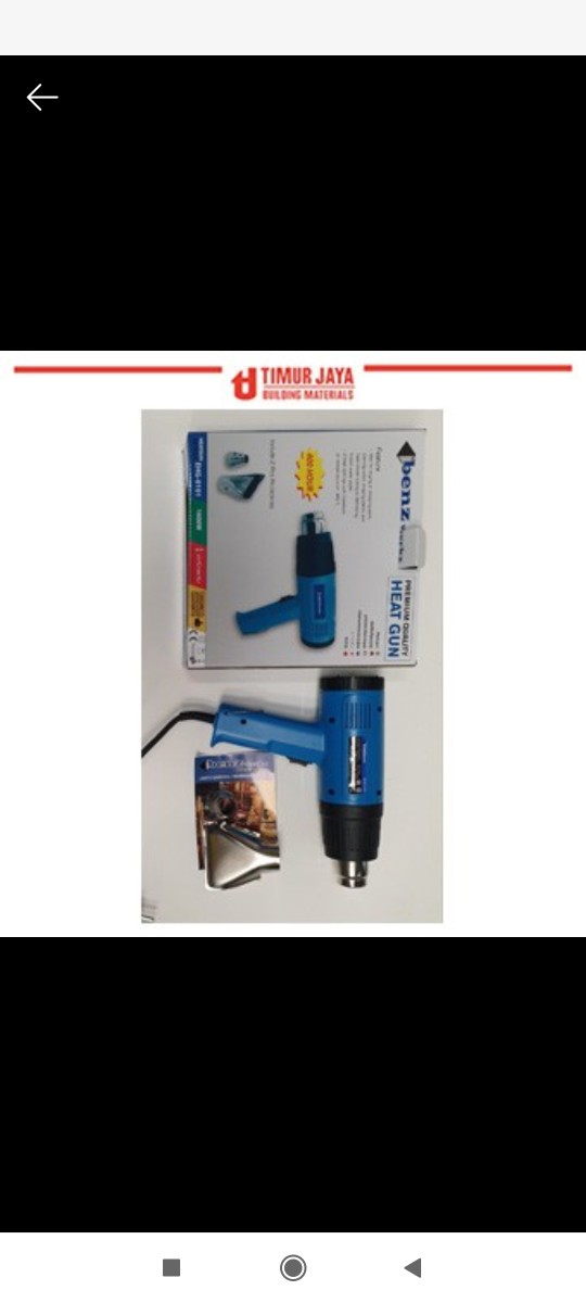 Benz 1600 W Hot Air Gun Heat Gun Pistol Pemanas Stanley Black Decker
