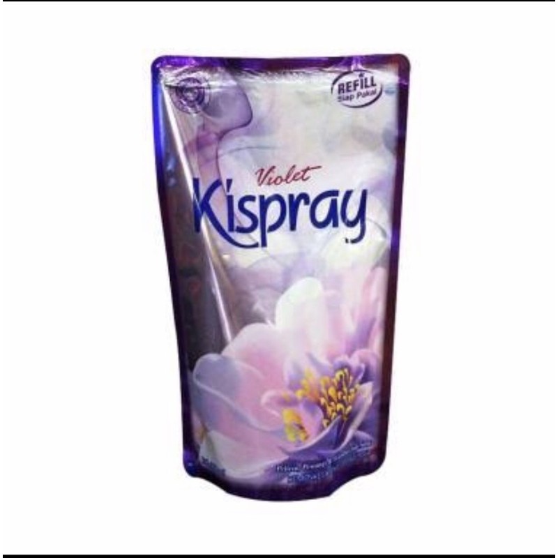 Kispray Violet Refill 300ml Ungu Pelembut Pewangi Pelicin Pakaian Baju