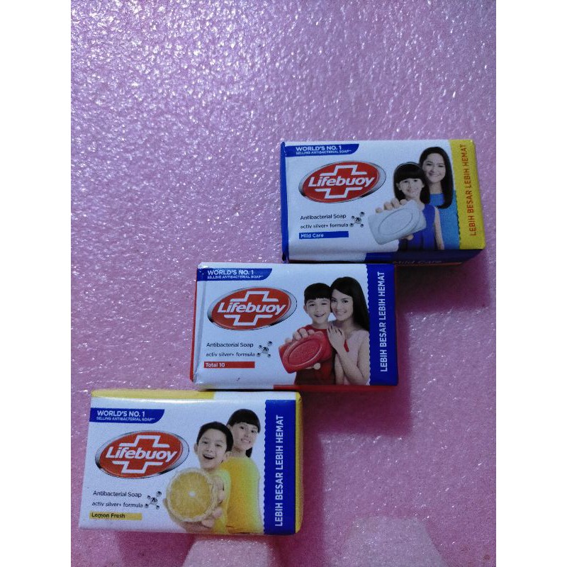 lifebouy anti bacterial soap bar 110g dan 65gr