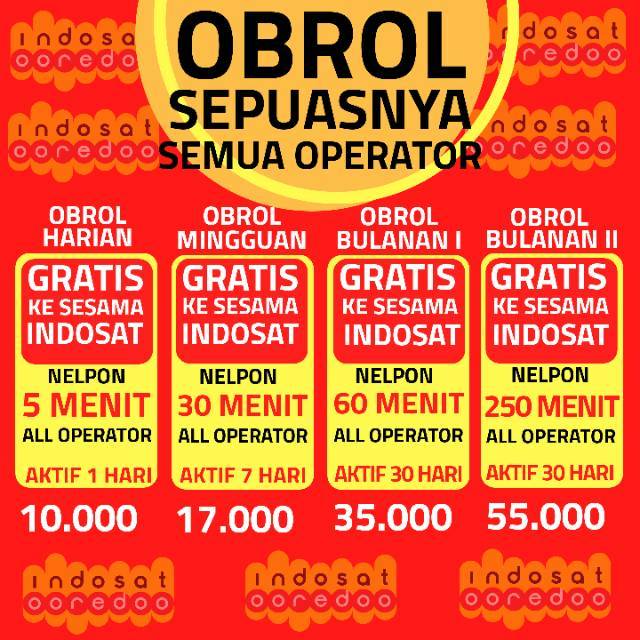 Cara daftar paket nelpon rumah im3