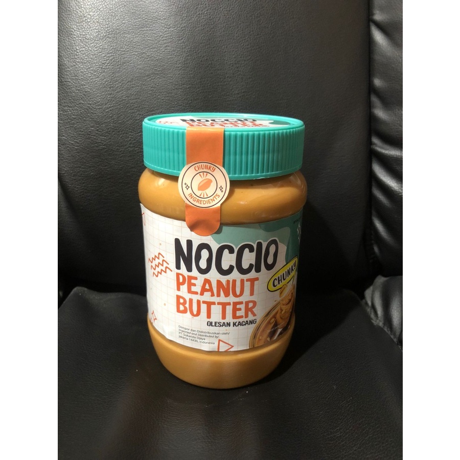 Noccio Peanut Butter Creamy &amp; Chunky / Selai Kacang Halus &amp; Kasar 500g