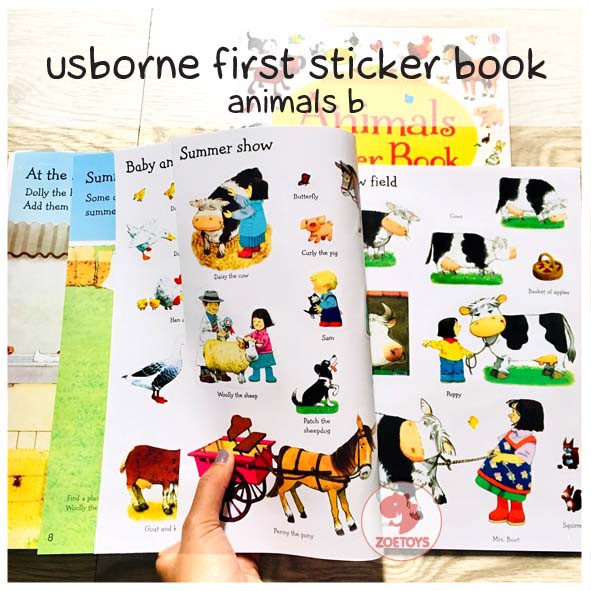 Zoetoys Usborne First Sticker Book 1 | Aktivitas Menempel Stiker Anak | Mainan Edukasi