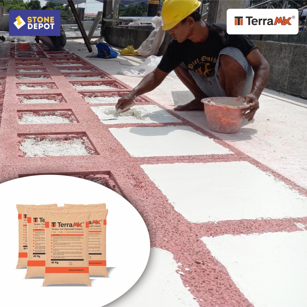BANTEN - Lantai Dinding Terrazzo - Terramix - Terrazzo Cor Instant - Teraso Terrazo Powder