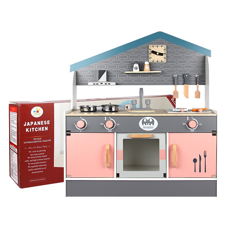 Japanese Refrigerator Kitchen Set Style G Wooden Toys Girls Toy Food Pretend Play Mainan Anak Masak Masakan Dapur