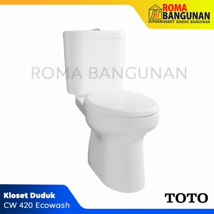 Toto Closet Duduk Set Standard Kloset Duduk CW 420 CW420 Set