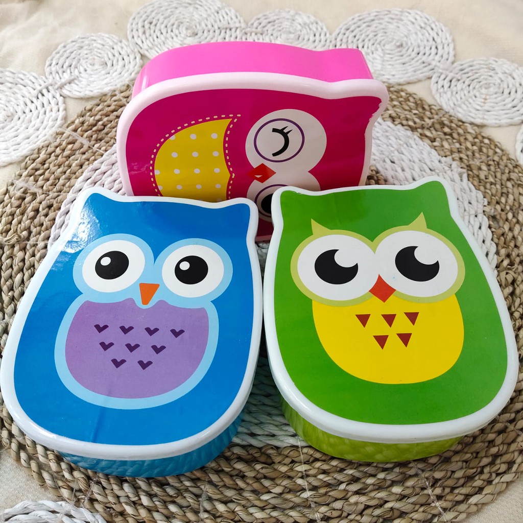 TEMPAT MAKAN KARAKTER OWL / LUNCH BOX - TEMPAT MAKAN VIONA