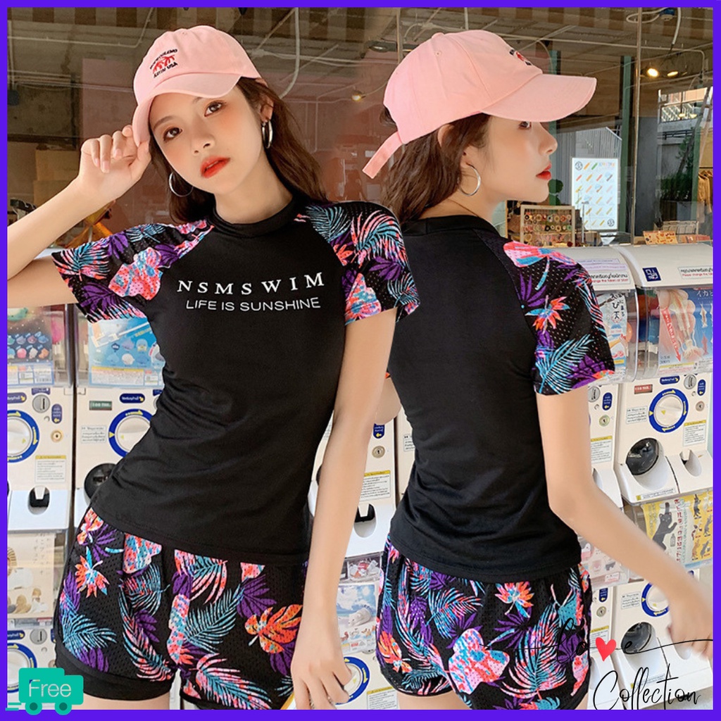 BERKUALITAS Baju Pantai Setelan Wanita Baju Renang Perempuan Swimsuit Sexy Import LC202