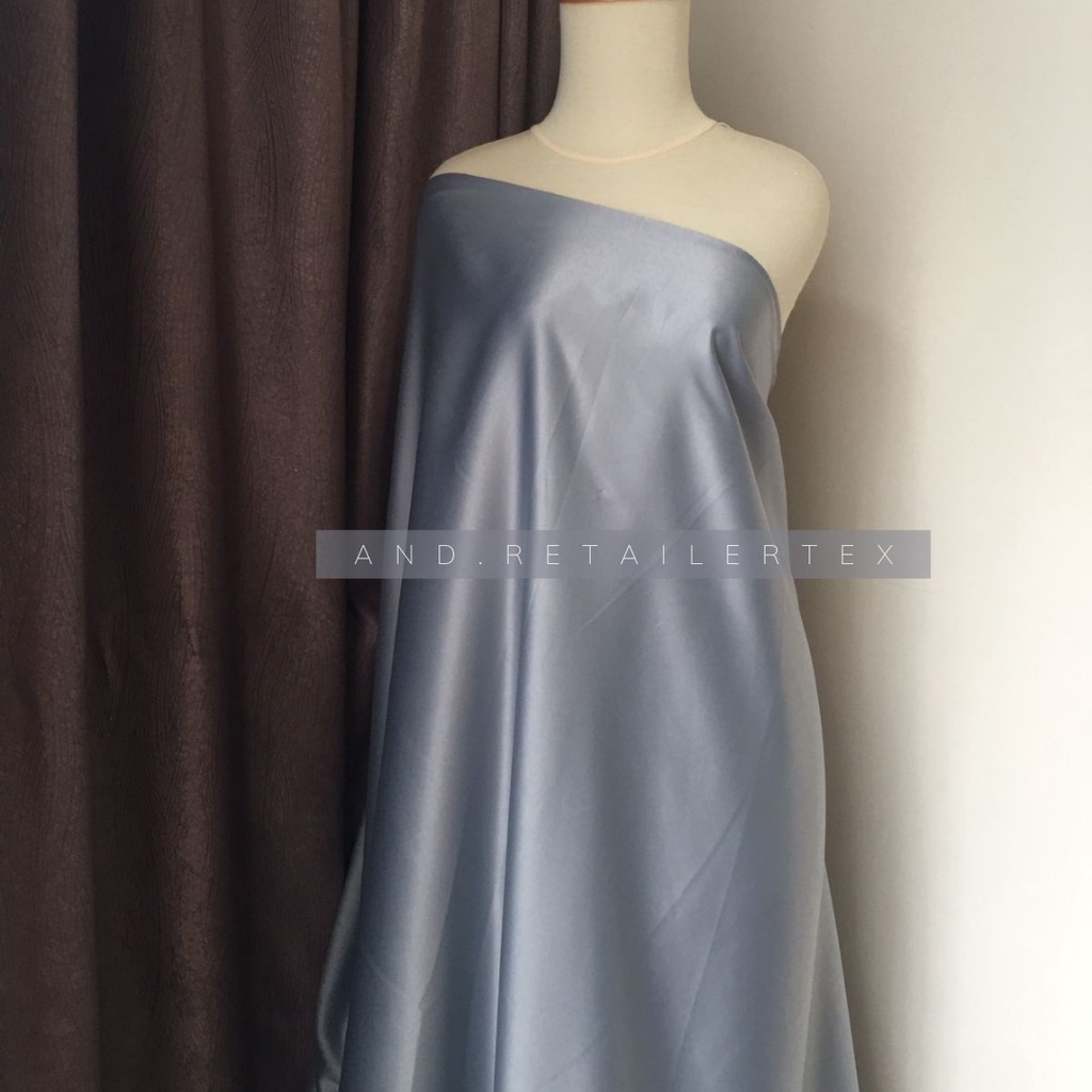 Kain Satin Velvet Premium Warna Steel Bahan Seragaman Bahan Furing Bisa Untuk Foto Backdrop Background Foto Produk