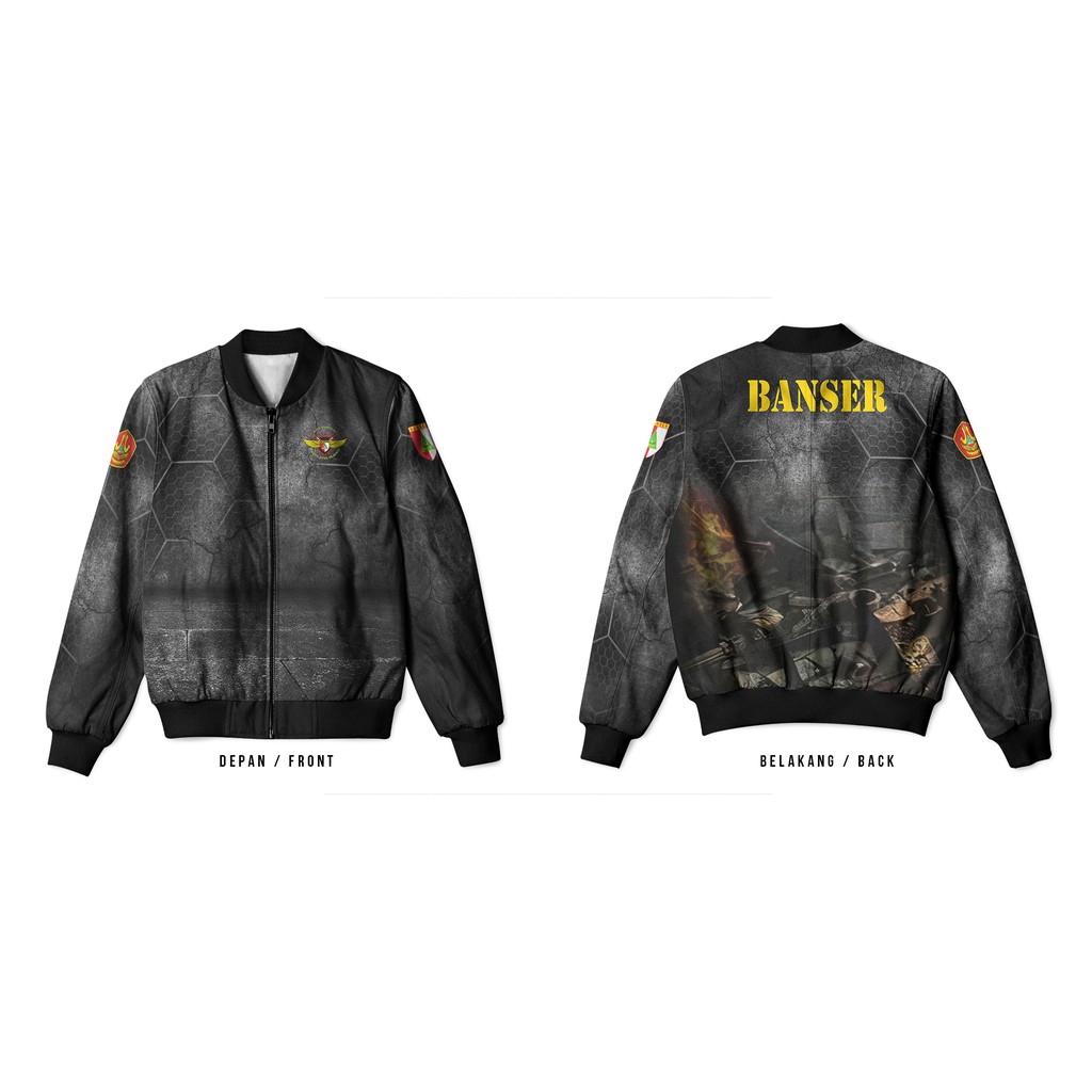 Jaket Banser Bomber | Jaket Banser Printing | Jaket Bomber Banser