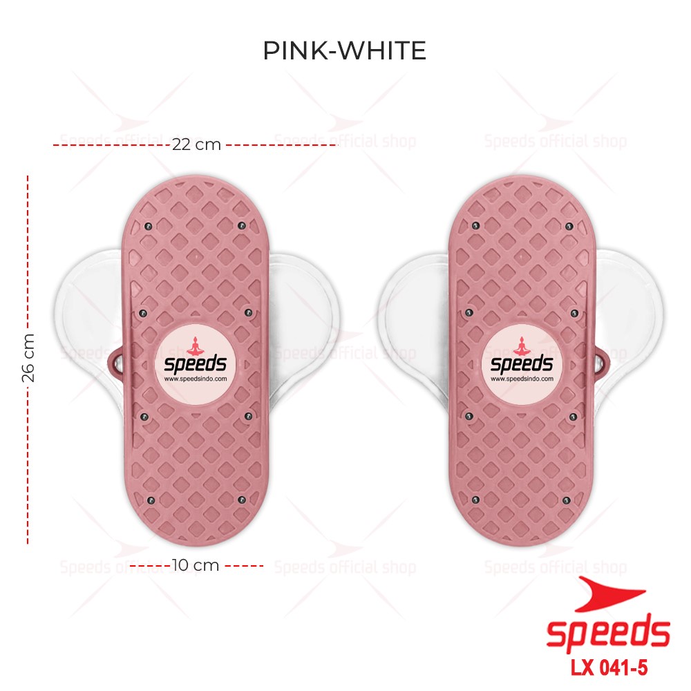 SPEEDS Waist Twisting Kaki Terpisah Alat Olahraga Fitness Rumah Pengecil Perut Paha Pelangsing Magnetic Trimmer 041-5-Pink