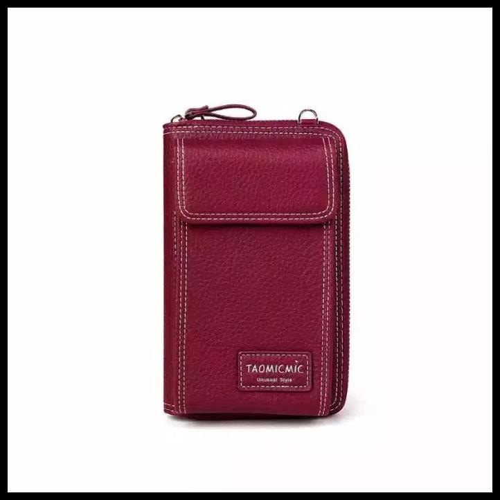 TAS SELEMPANG WANITA POKET DOMPET HP HLU - ABU-ABU