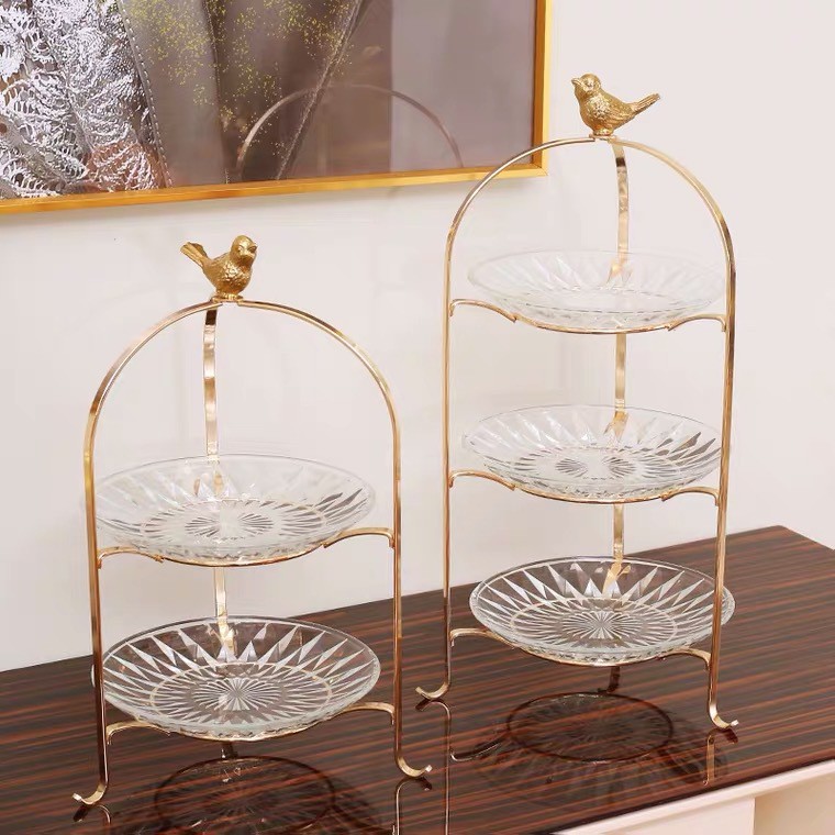 LYS#TB3T Tray Bulat / Tray Cake TINGKAT / Tray Tea Time / Tray Sangkar Tingkat / Tray Dekorasi