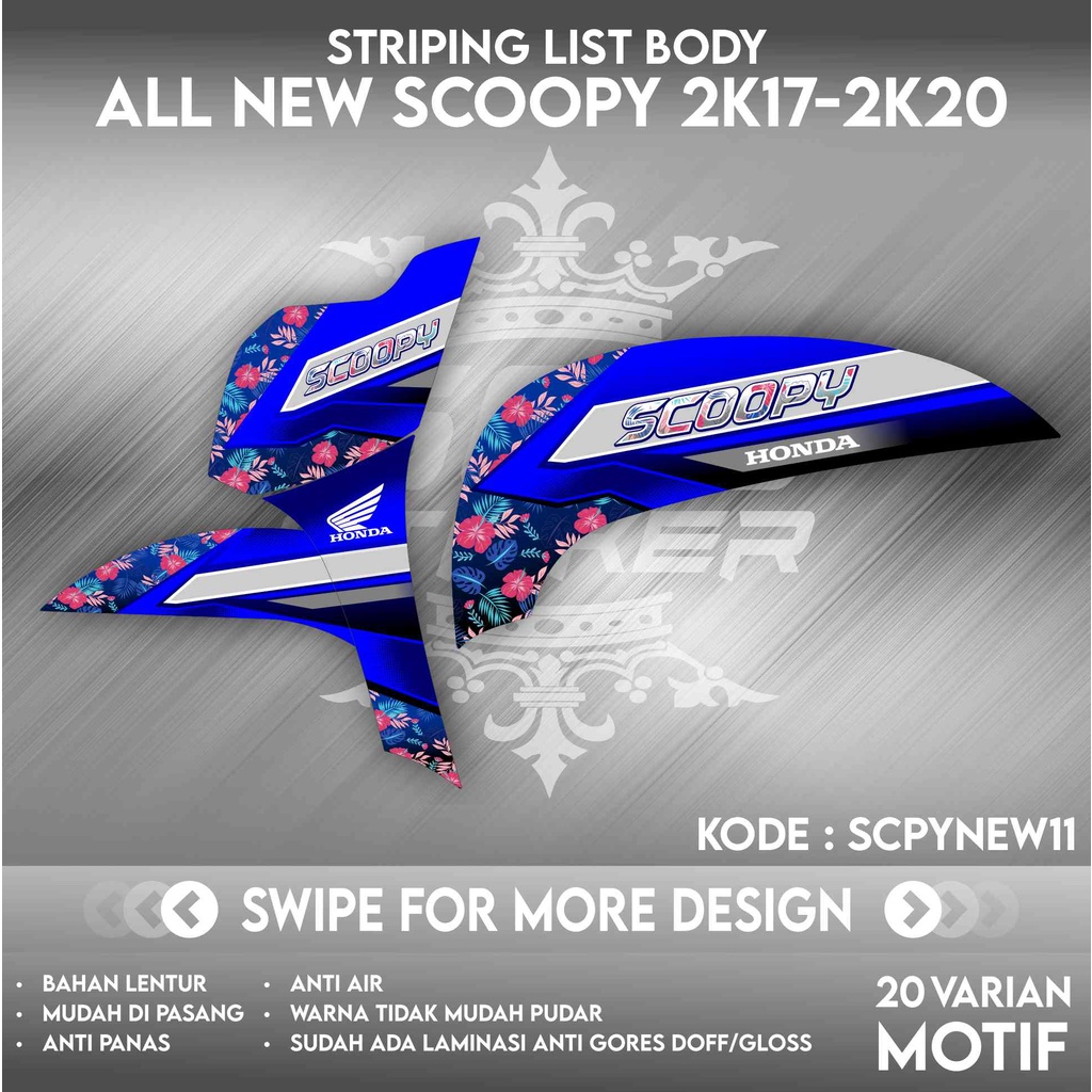 striping scoopy stiker scoopy 2020 stiker scoopy sticker scoopy motor scoopy aksesoris scoopy  SCPYN