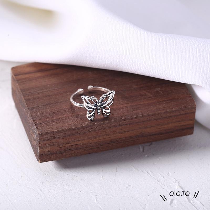 【COD】Cincin Model Butterfly Hollow Out Gaya Vintage Untuk Wanita