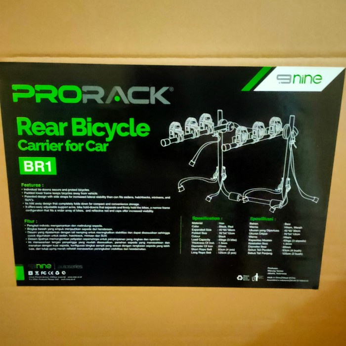 Aksesoris Sepeda - Rak Sepeda Di Mobil Bike Carrier Syte Prorack Nine 9