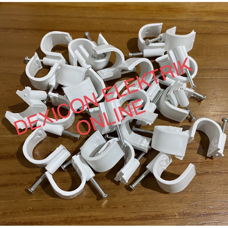 kabel klem no 17/klem kabel beton/klem kabel paku baja/grosir klem kabel/klem kabel murah/klem kabel