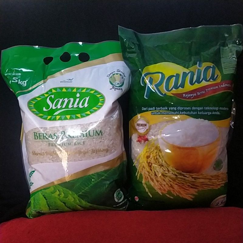 

beras premium 2,5kg/3,32lt sania,beras Rania,beras murah,,beras promo